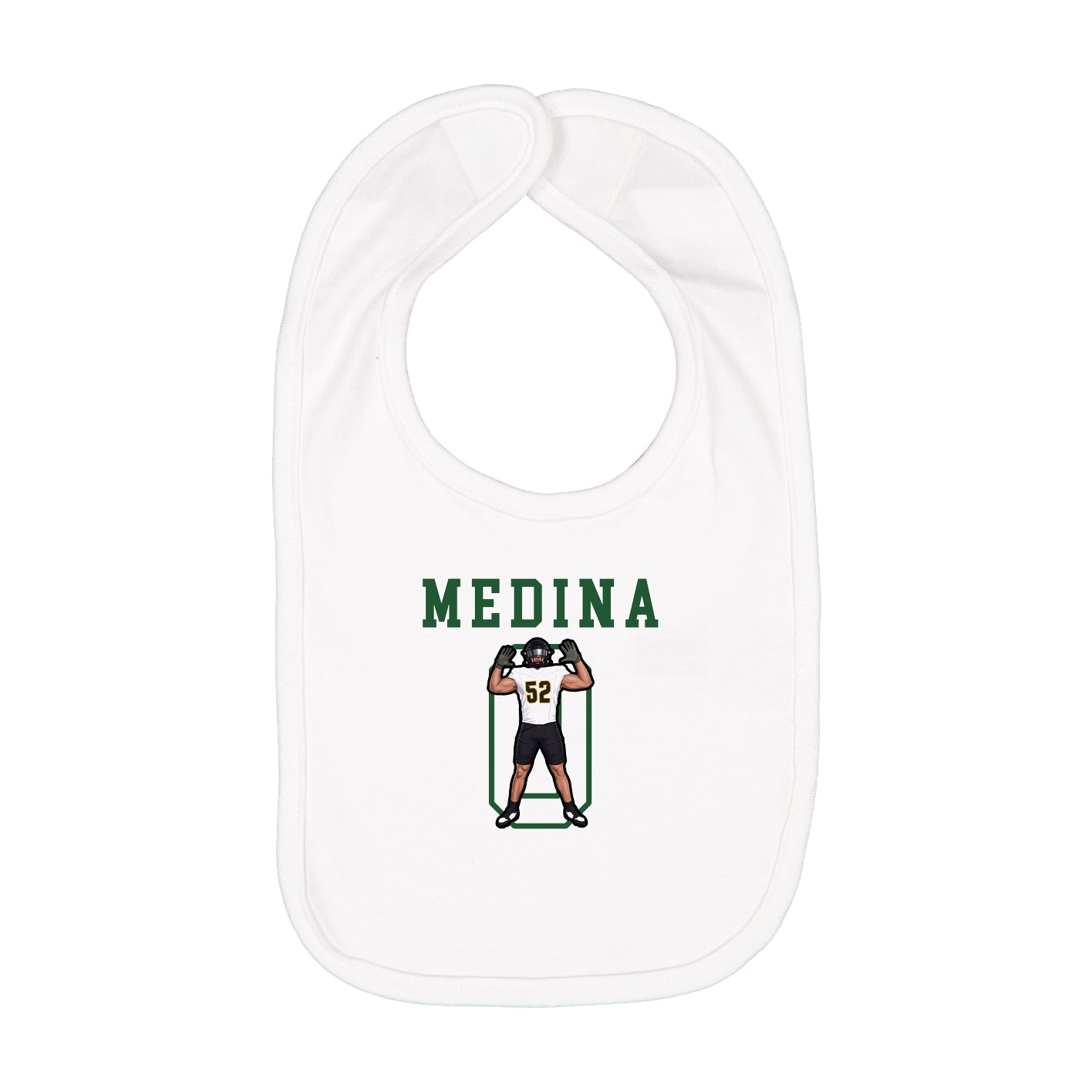Infant Bib — Shirsey in White