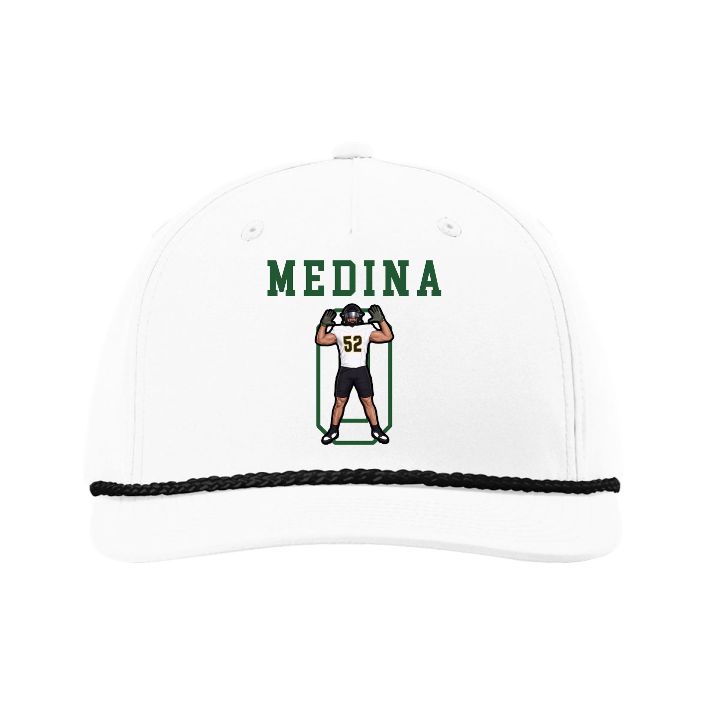 Five-Panel Classic Rope Cap — Shirsey in White