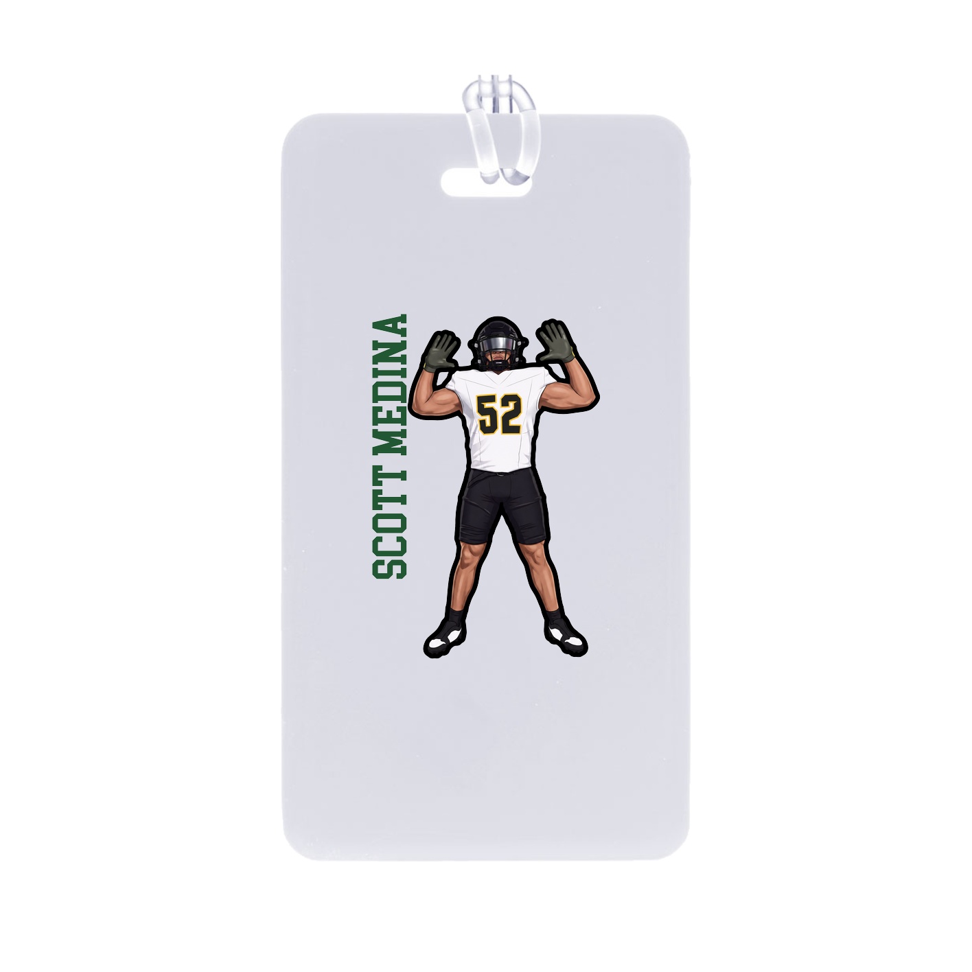 Bag Tag — Name Vertical in Classic