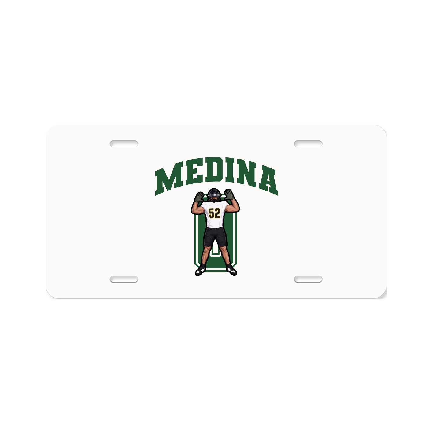 License Plate — Number in Classic
