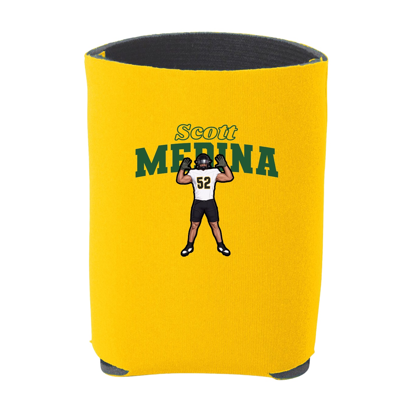 Can Holder — Name Arch in Yellow