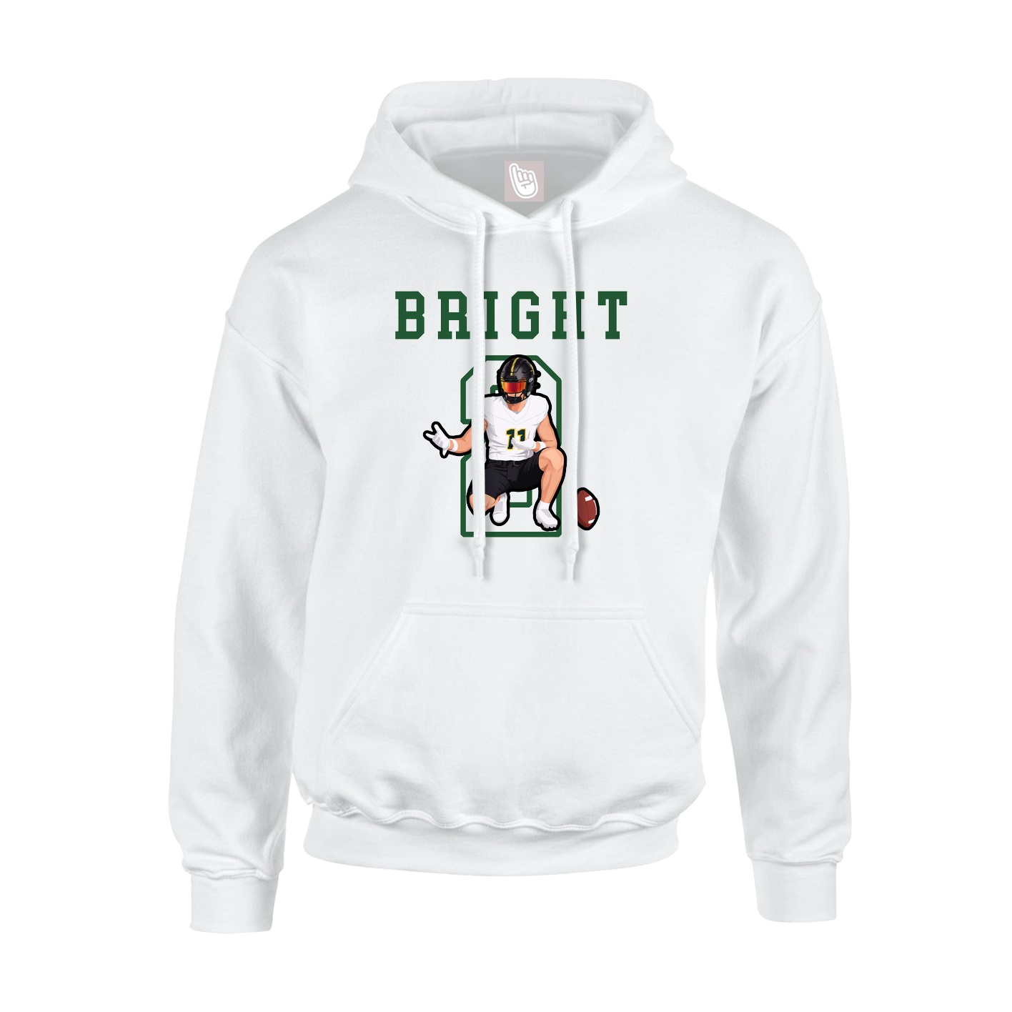 Hoodie — Shirsey in White