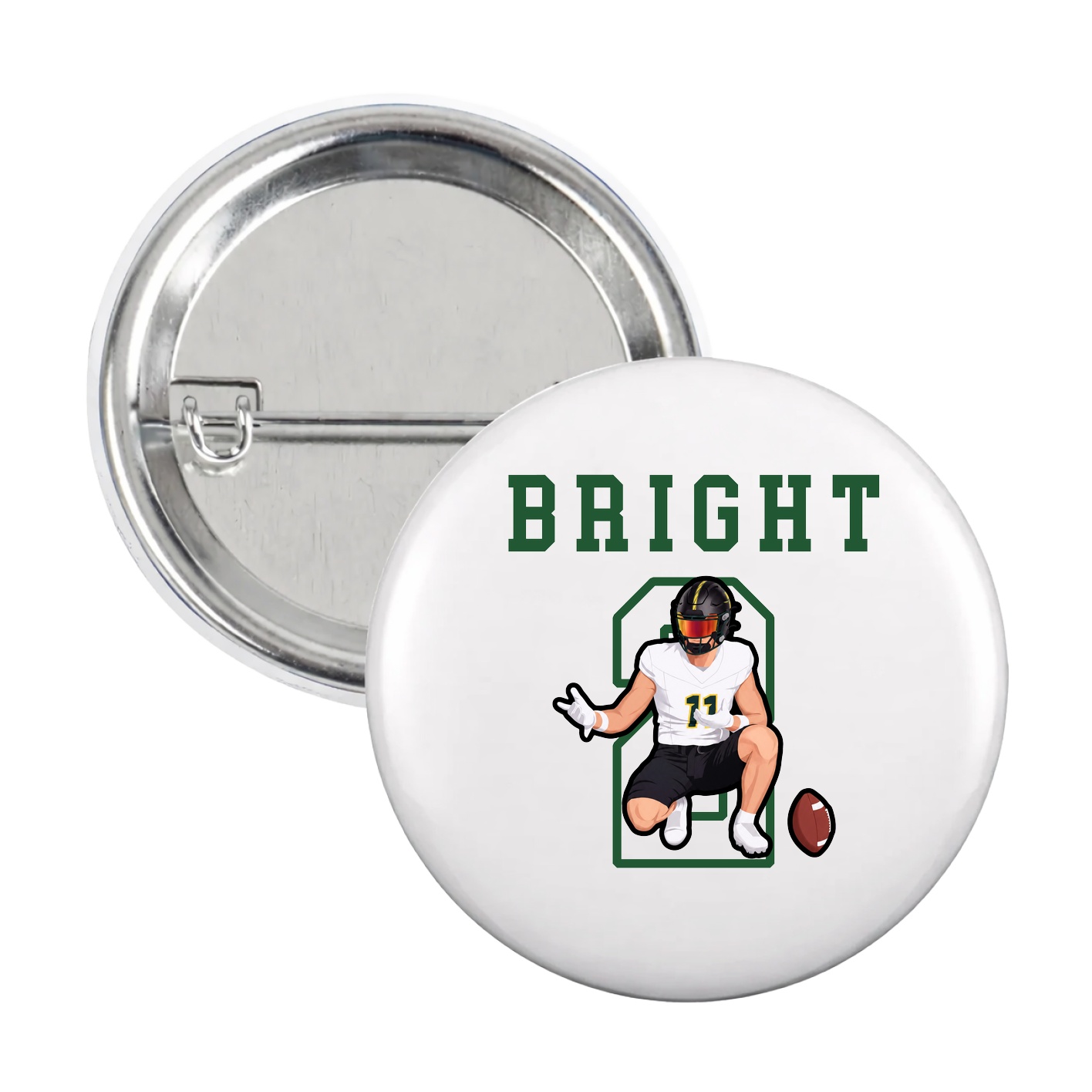 Game Day Button — Shirsey in White