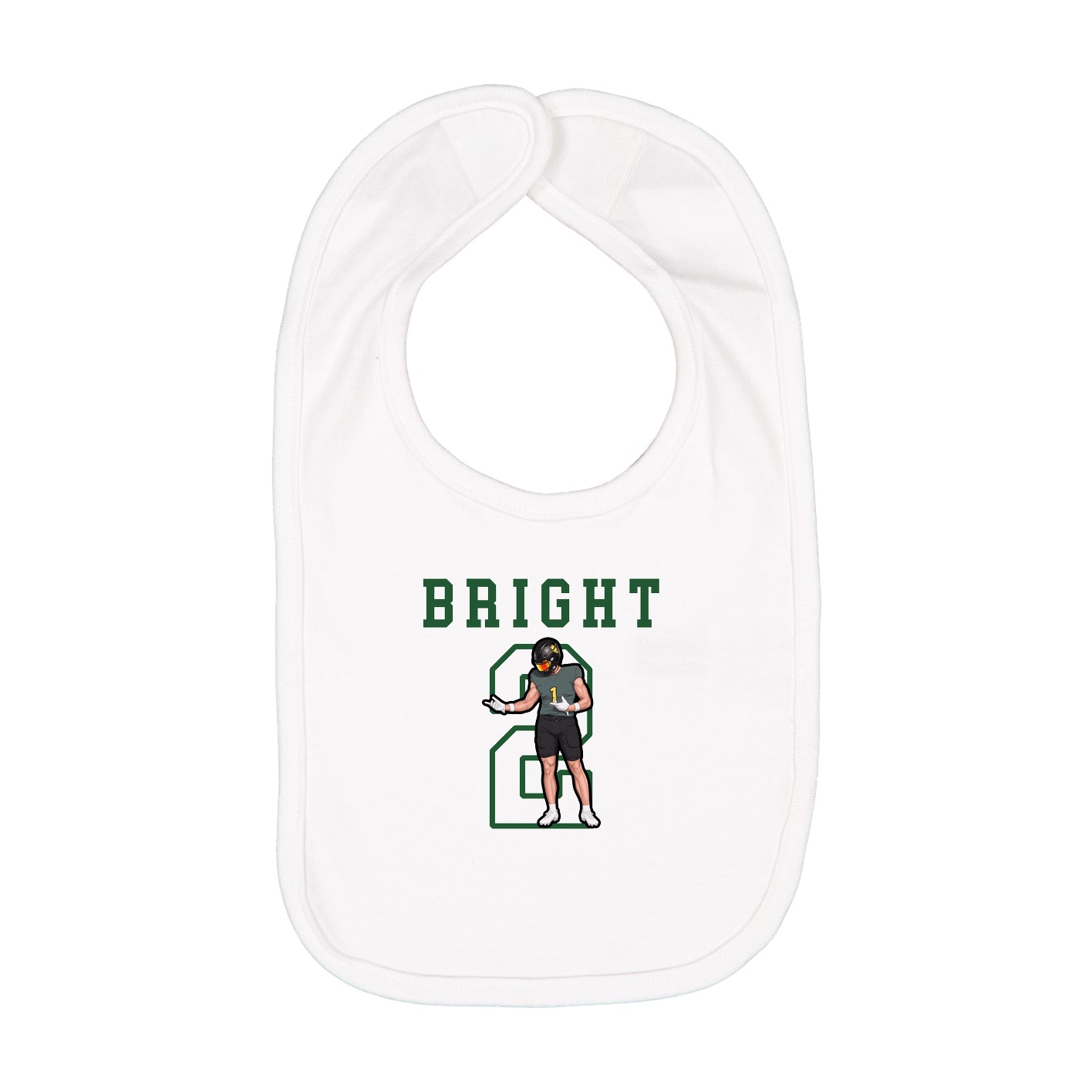 Infant Bib — Shirsey in White