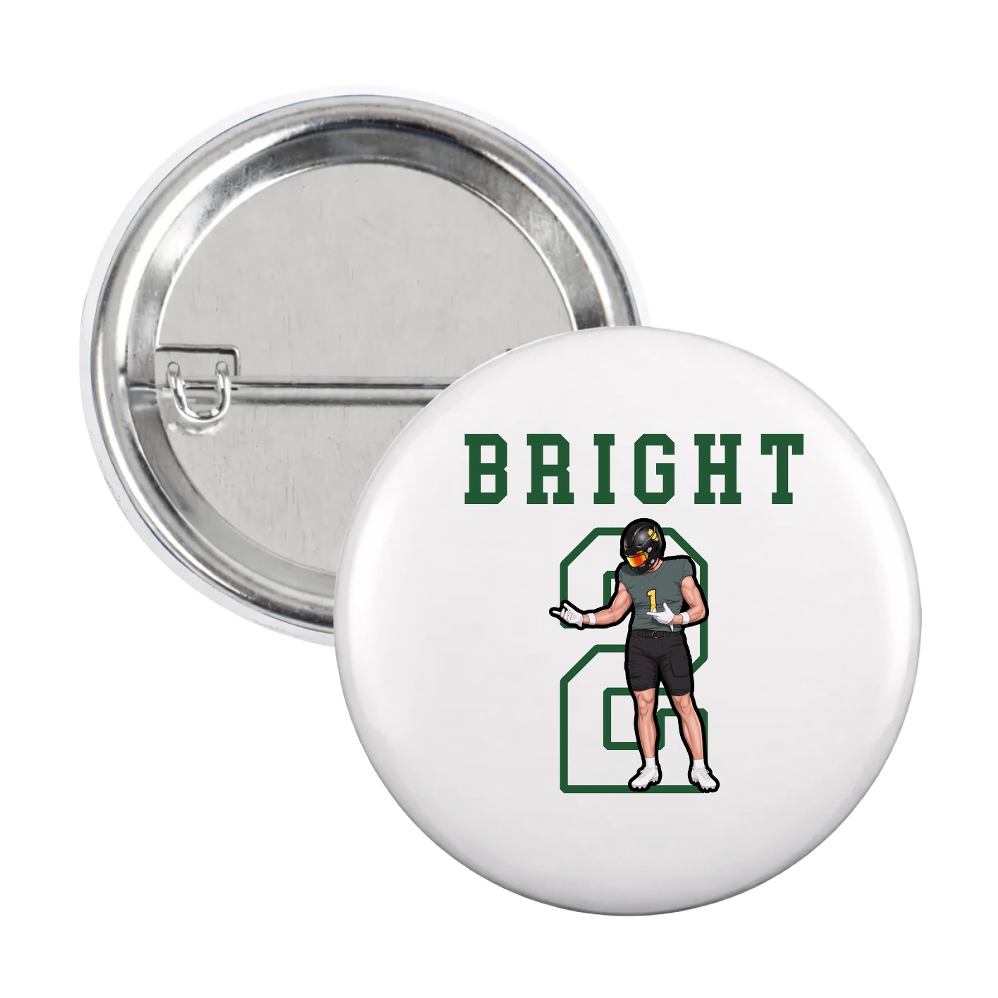 Game Day Button — Shirsey in White