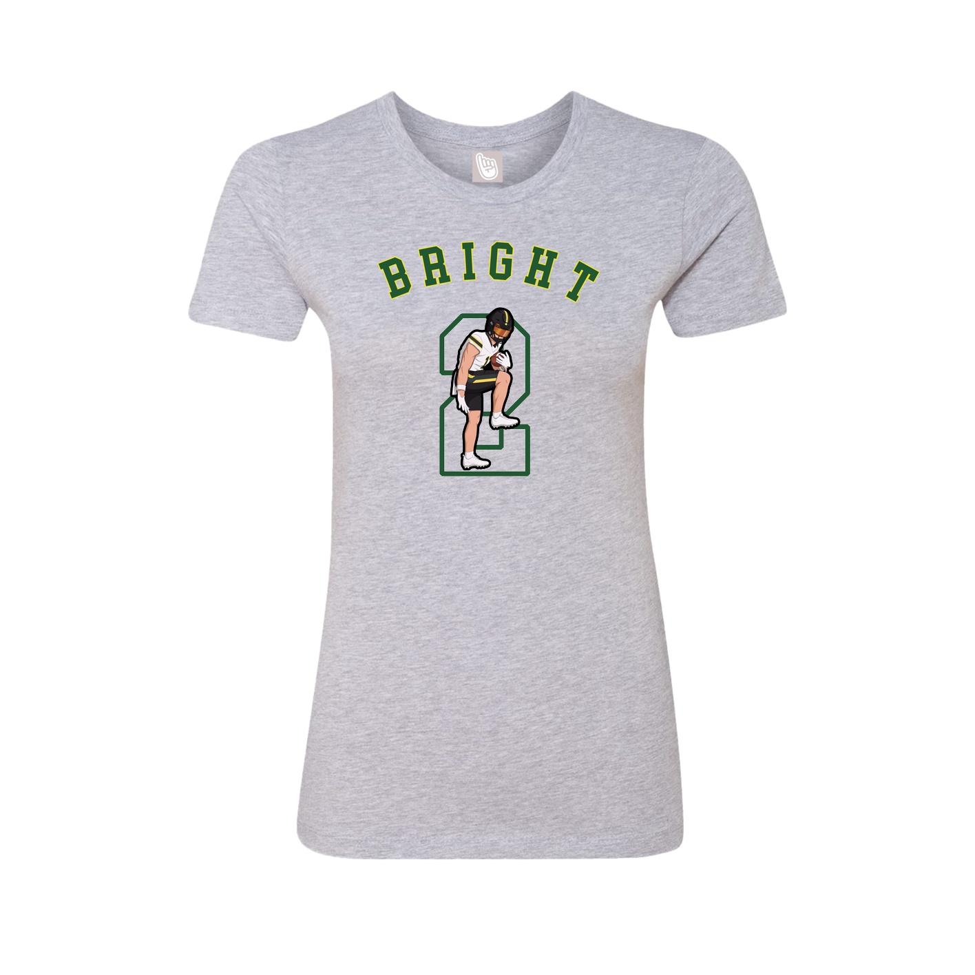 Fitted Women's Tee — Shirsey Arch in Grey