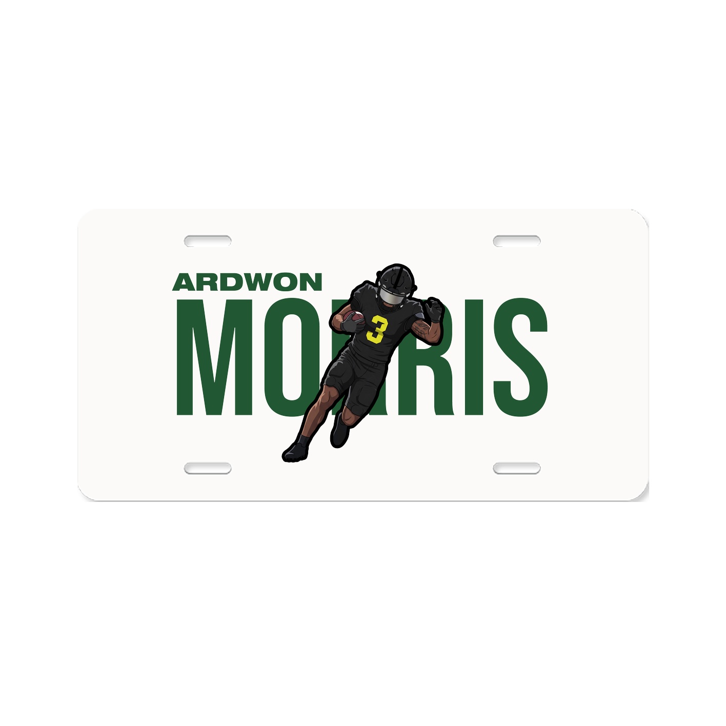 License Plate — Player Name in Classic