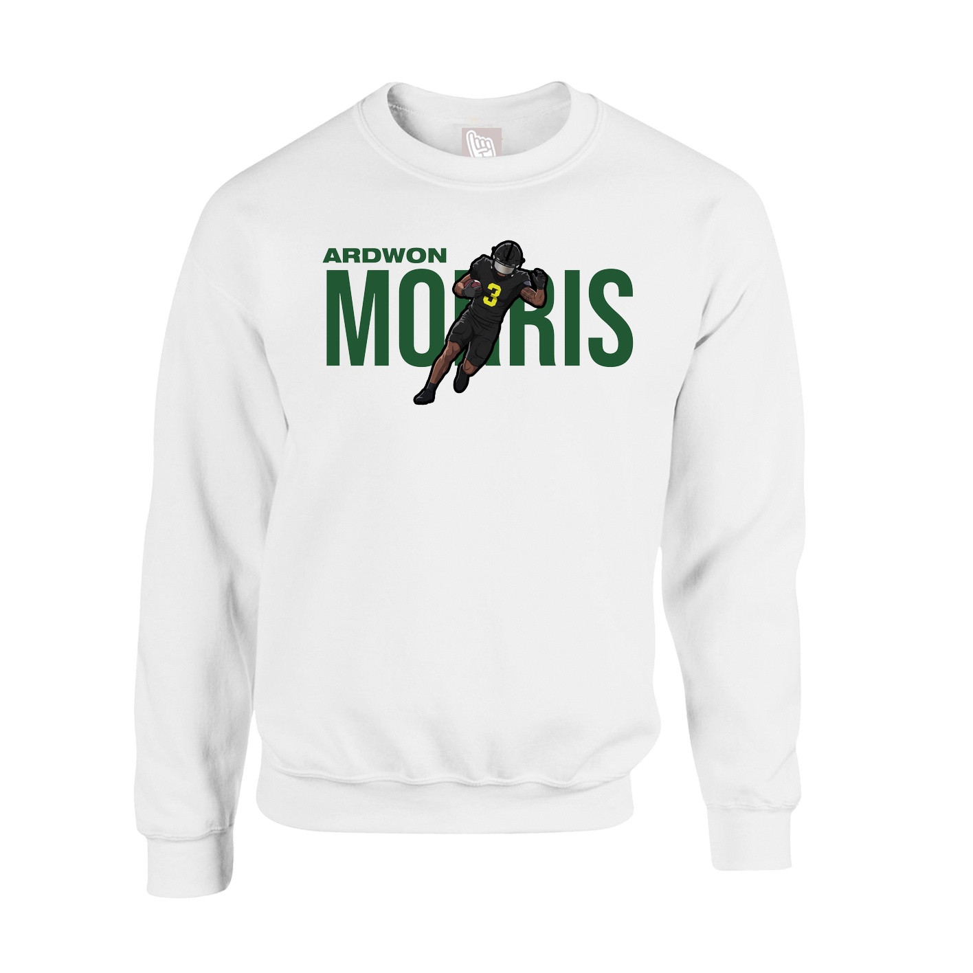 Fleece Crew — Player Name in White