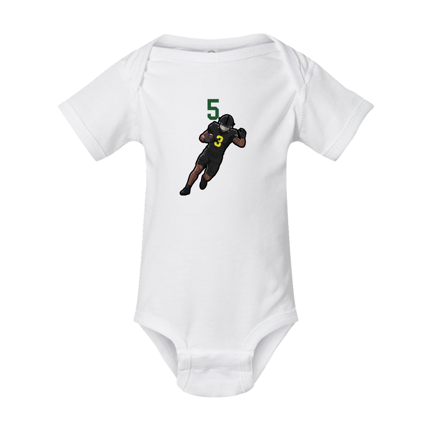 Baby Onesie — Number Top in White