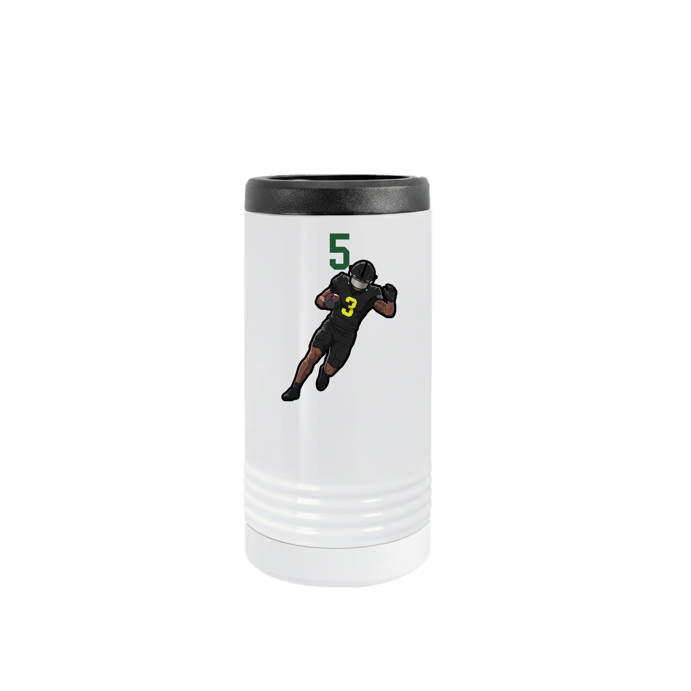 Slim Beverage Holder — Number Top in White