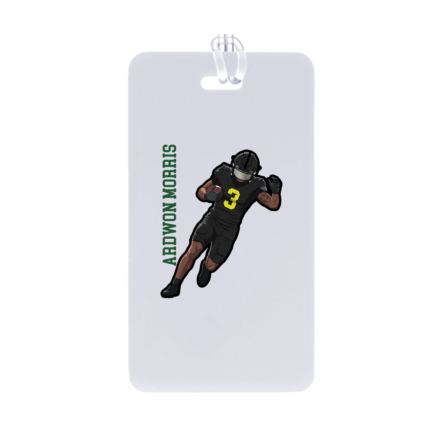 Bag Tag — Name Vertical in Classic