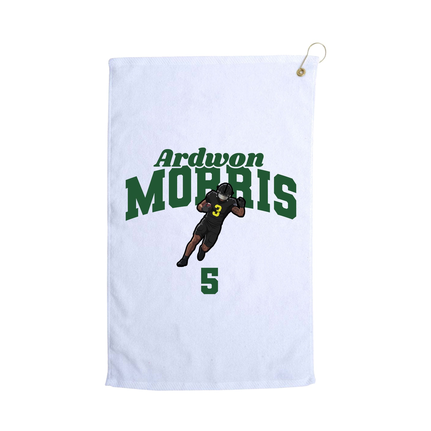 Golf Towel — Signature Arch in White