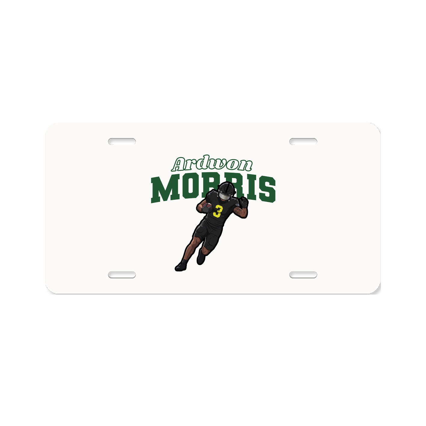 License Plate — Name Arch in Classic
