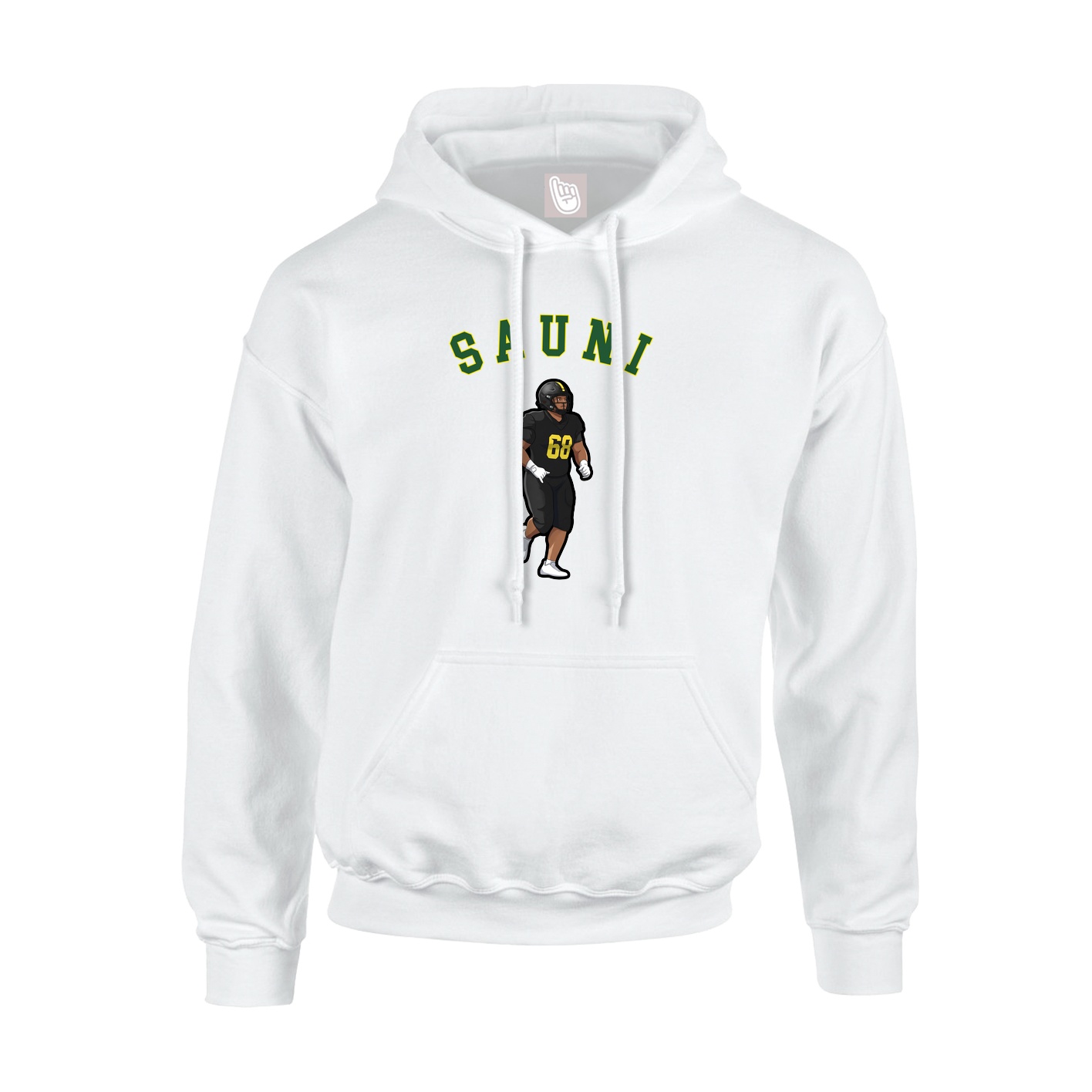 Youth Hoodie — Shirsey Arch in White