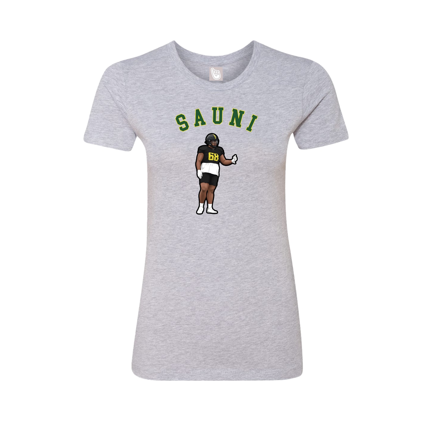 Fitted Women's Tee — Shirsey Arch in Grey