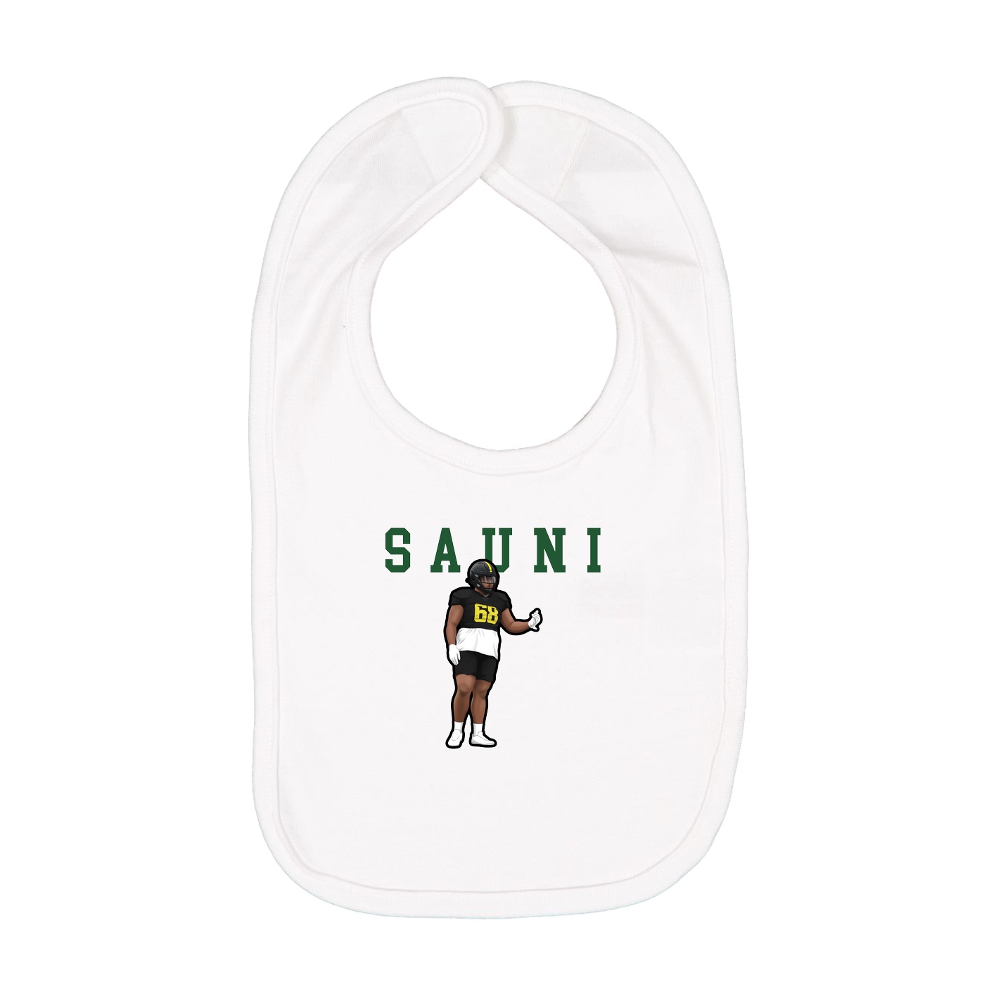 Infant Bib — Shirsey in White