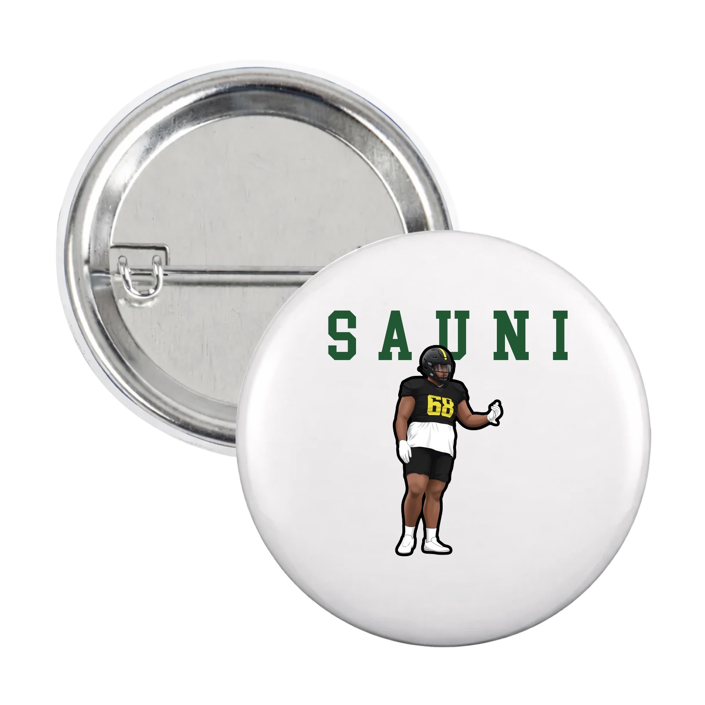 Game Day Button — Shirsey in White