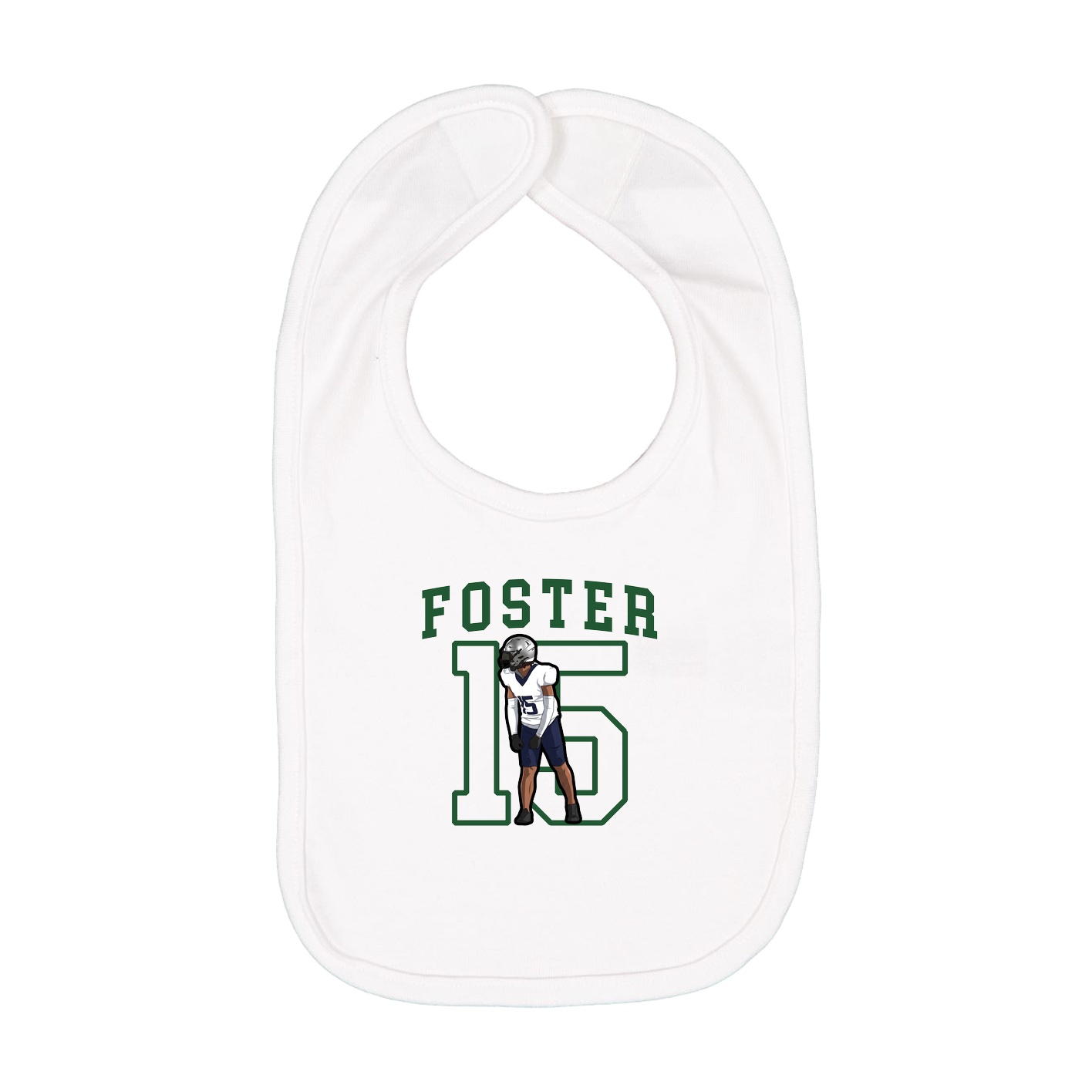 Infant Bib — Shirsey in White