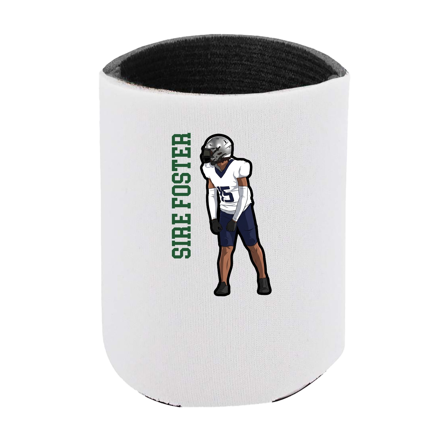 Can Holder — Name Vertical in White