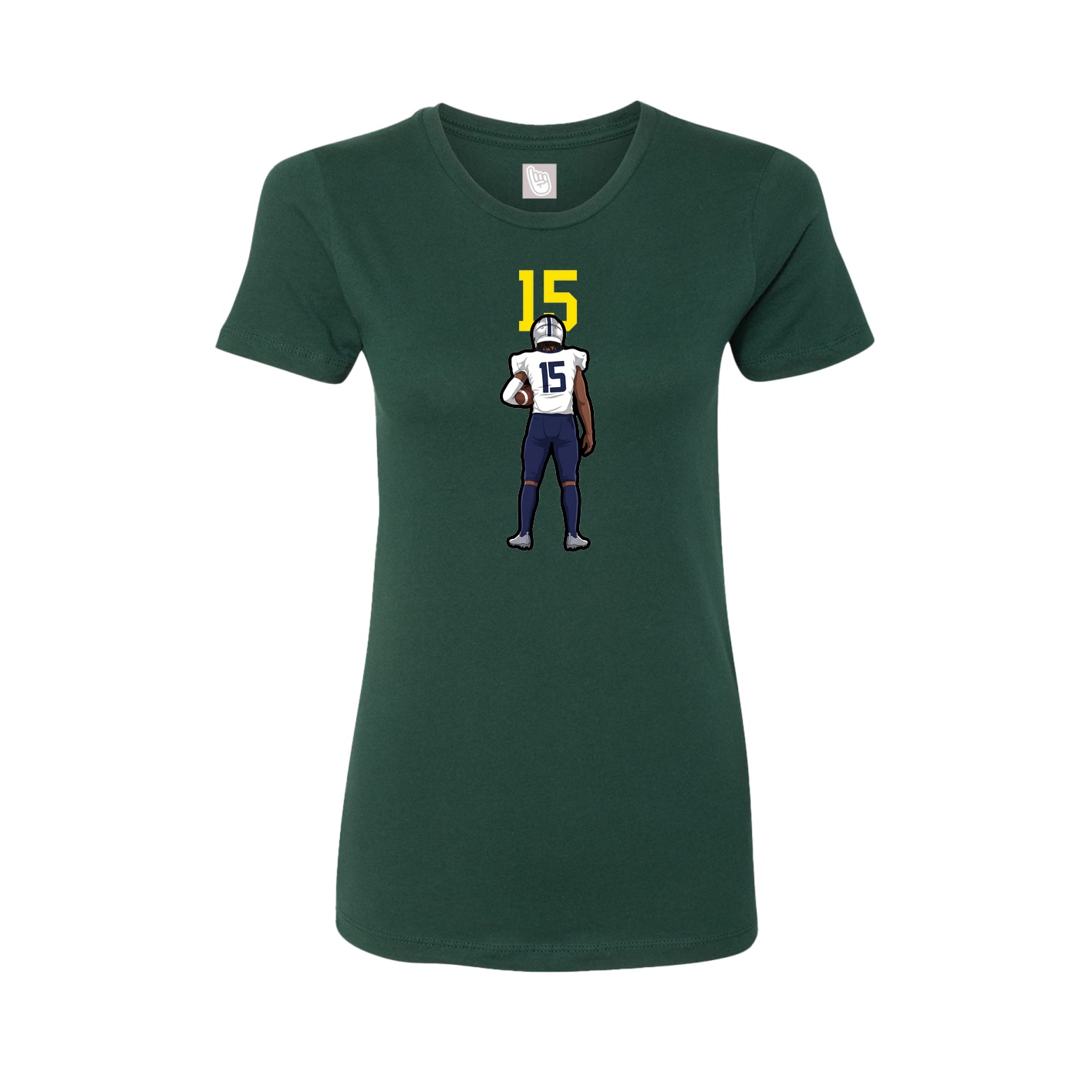 Womens Tee — Number Top in Green