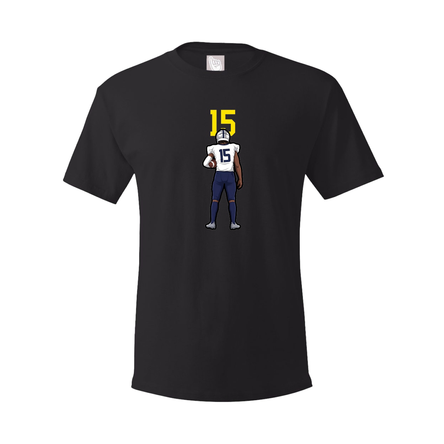 Youth Tee — Number Top in Black