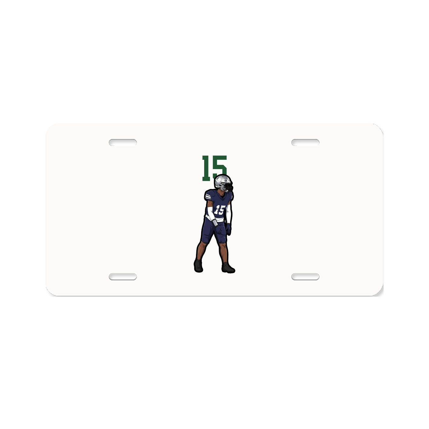 License Plate — Number Top in Classic