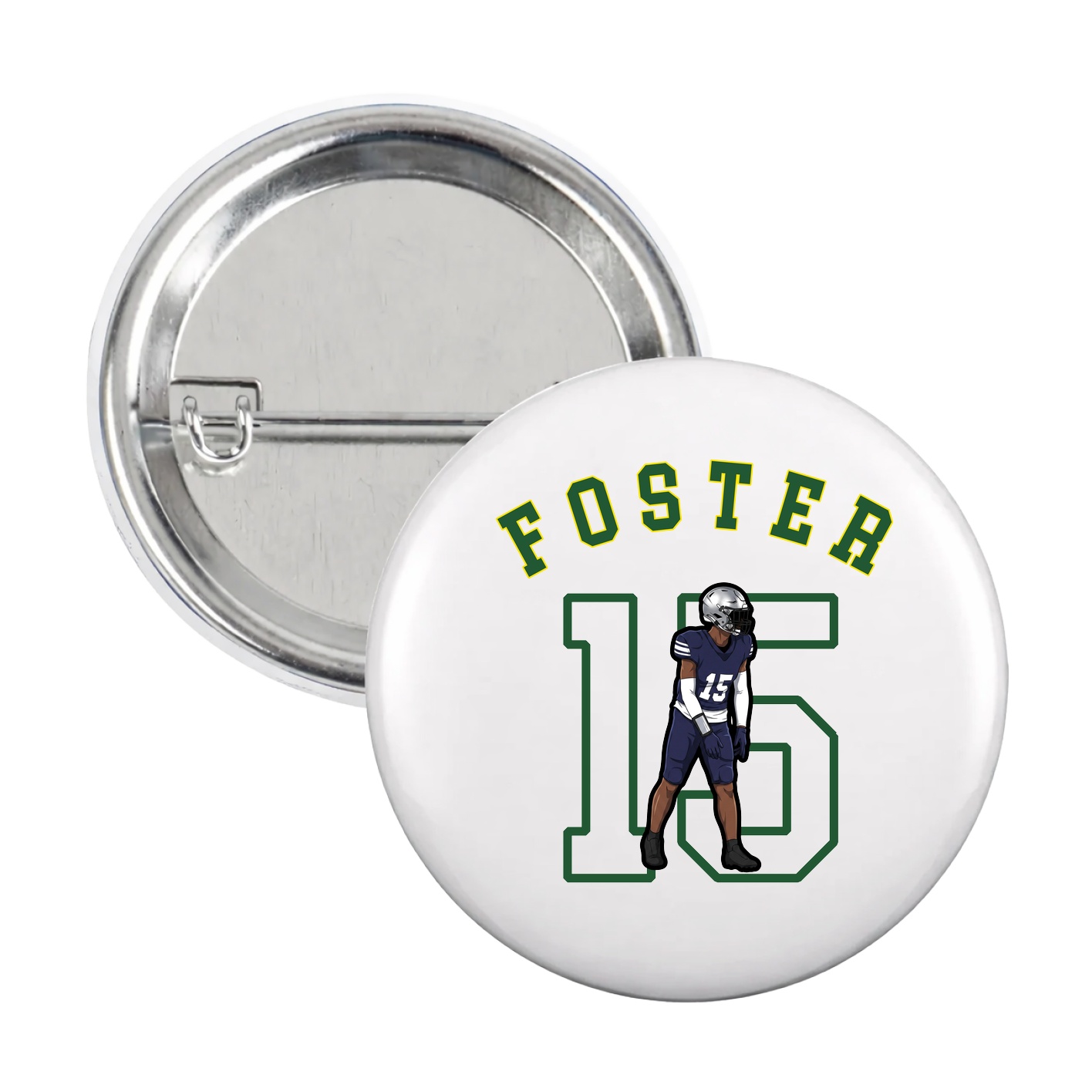 Game Day Button — Shirsey Arch in White