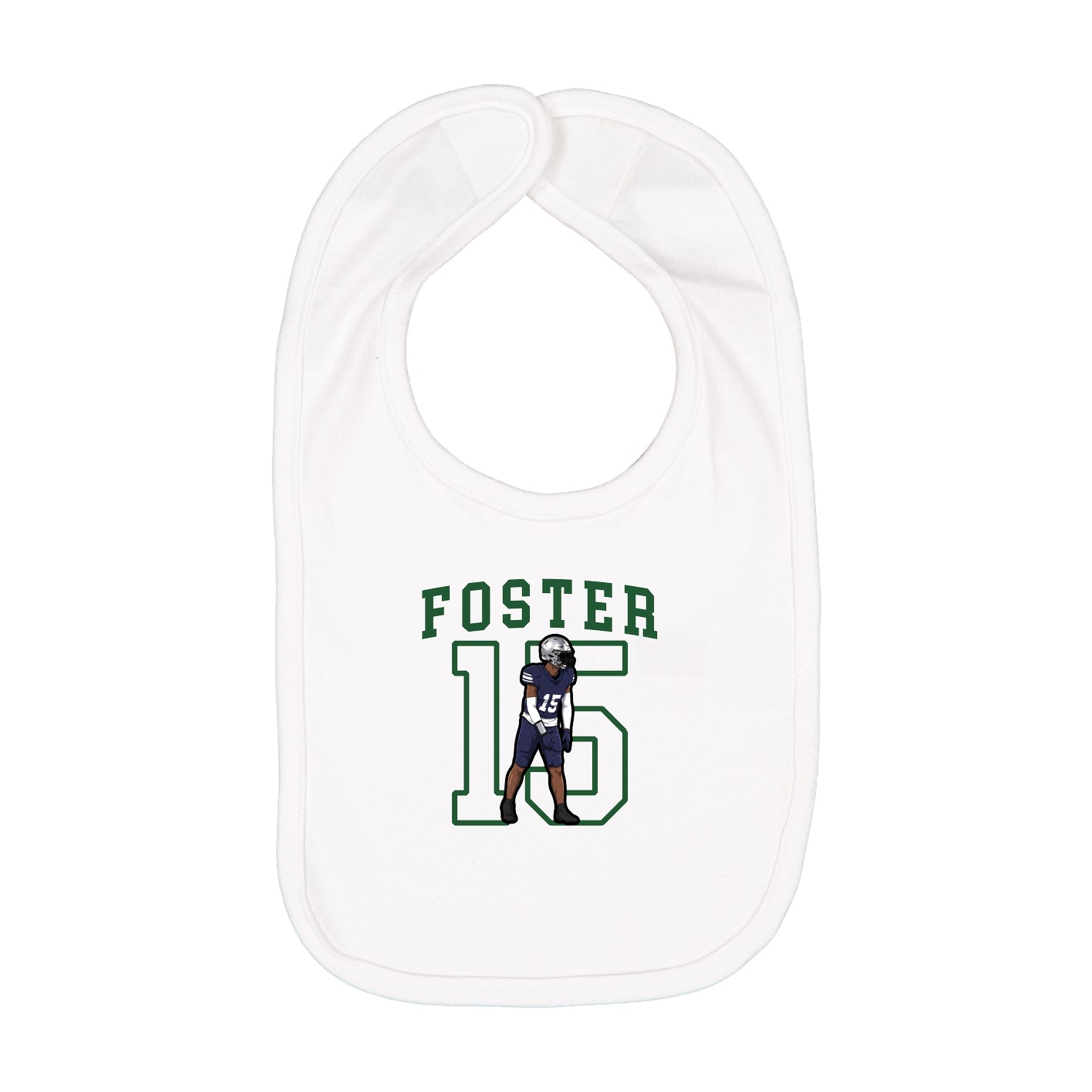 Infant Bib — Shirsey in White