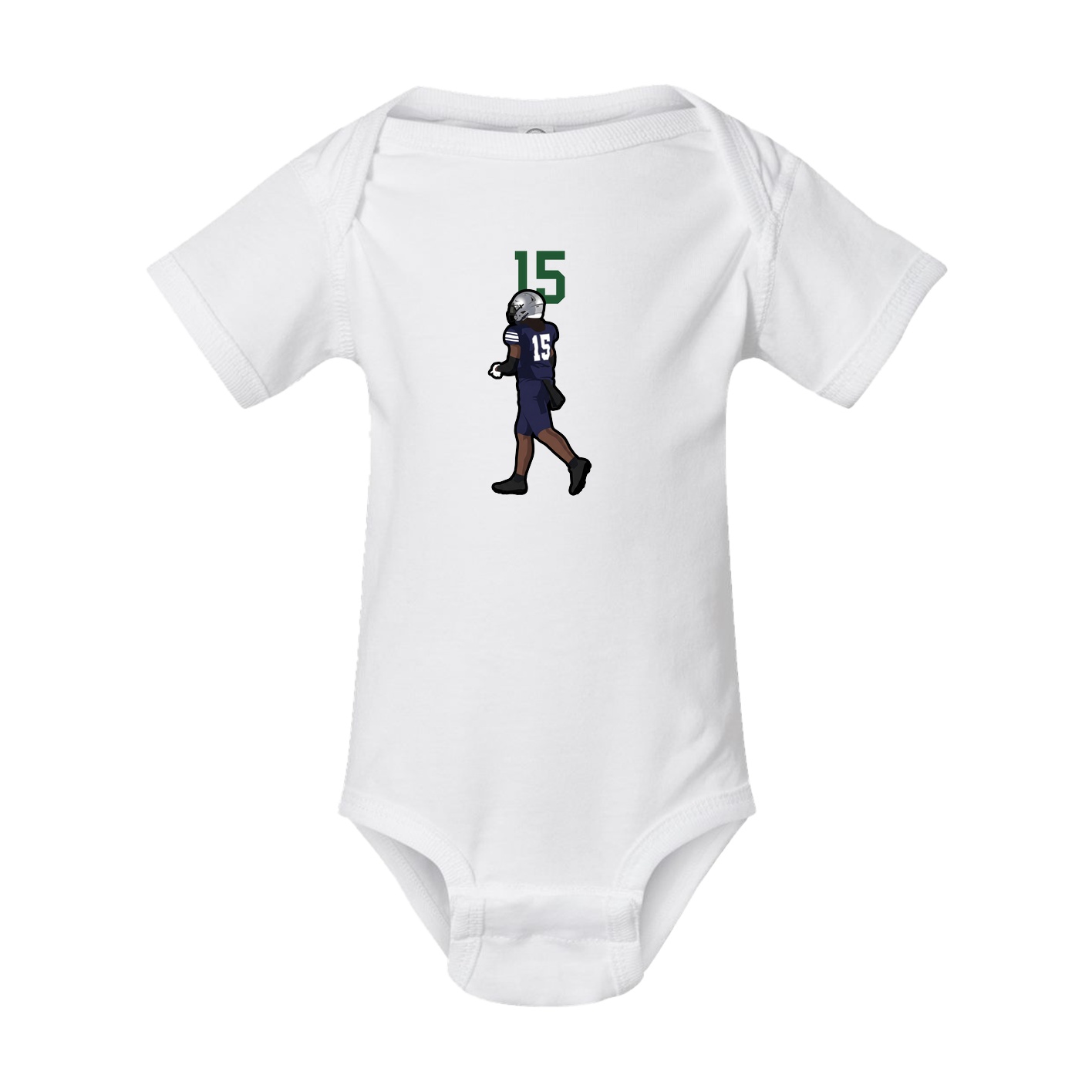 Baby Onesie — Number Top in White