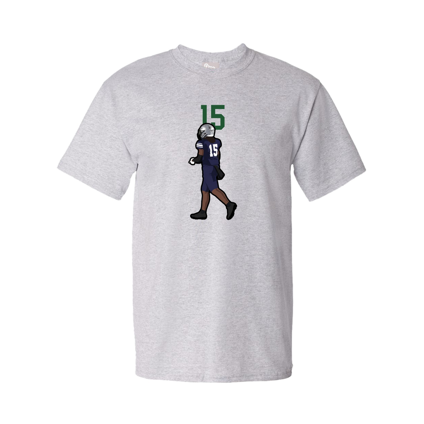Youth Tee — Number Top in Grey