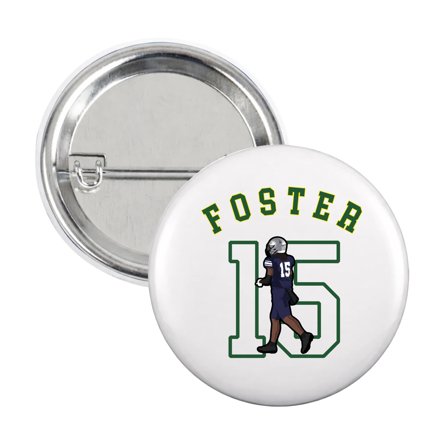 Game Day Button — Shirsey Arch in White