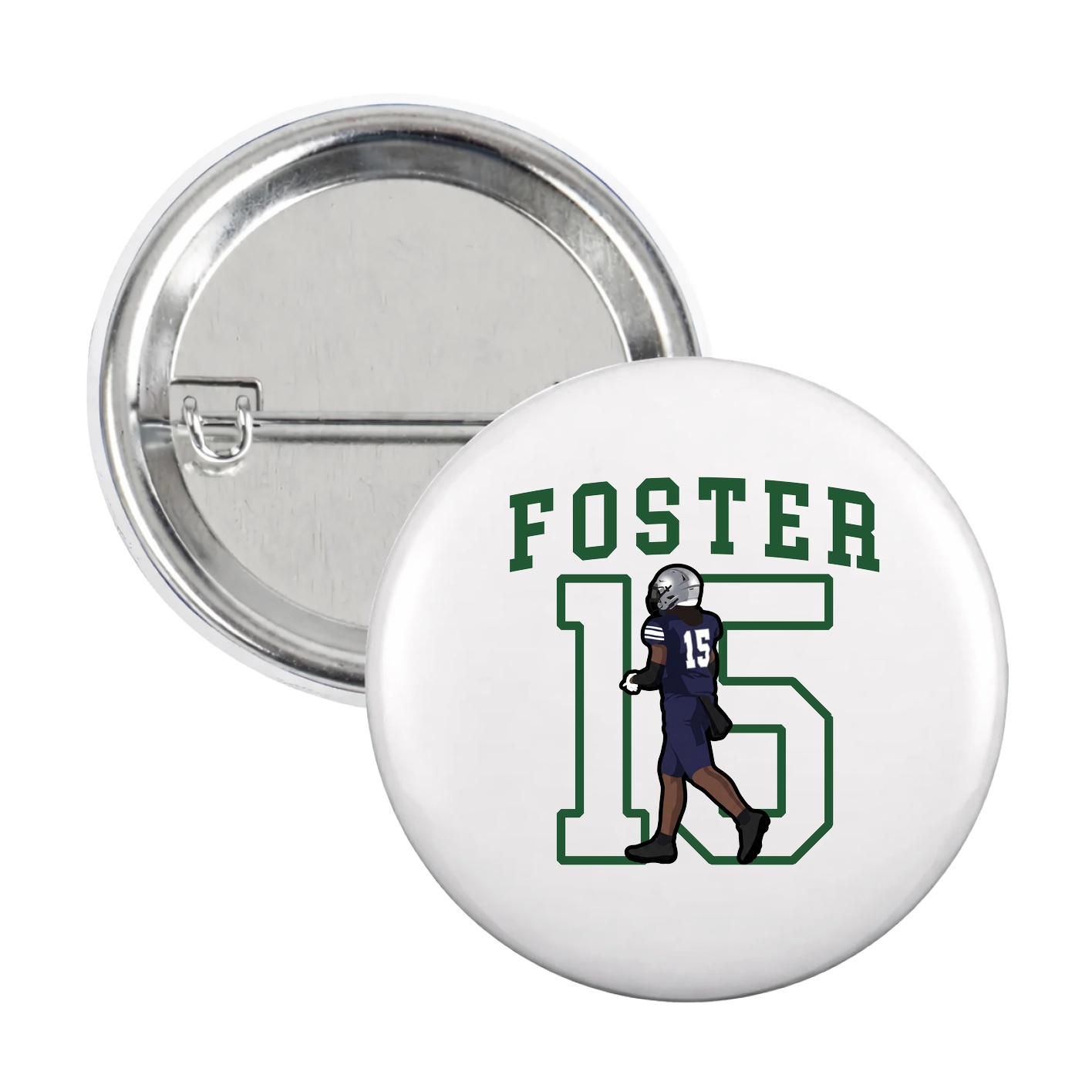 Game Day Button — Shirsey in White