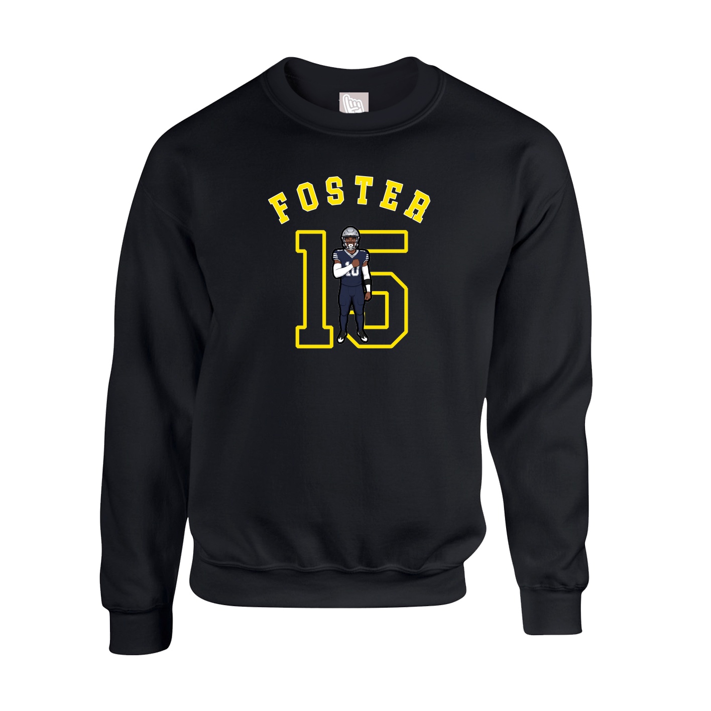 Fleece Crew — Shirsey Arch in Black