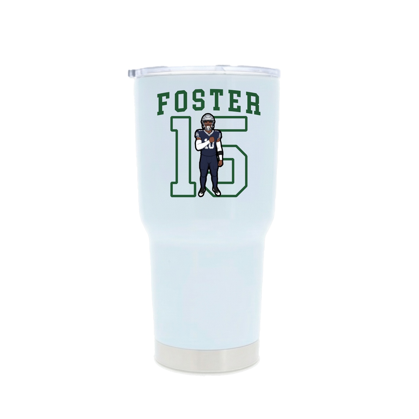 30oz Stainless Steel Tumbler — Shirsey in White