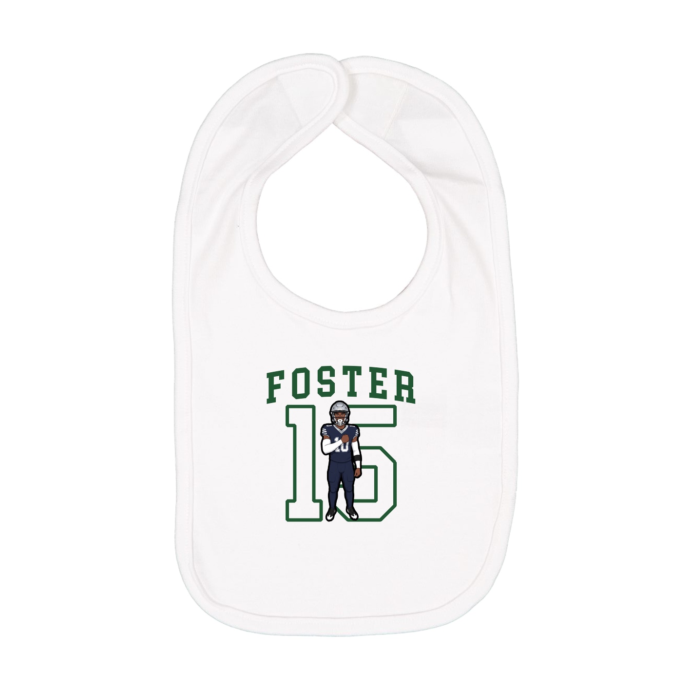 Infant Bib — Shirsey in White