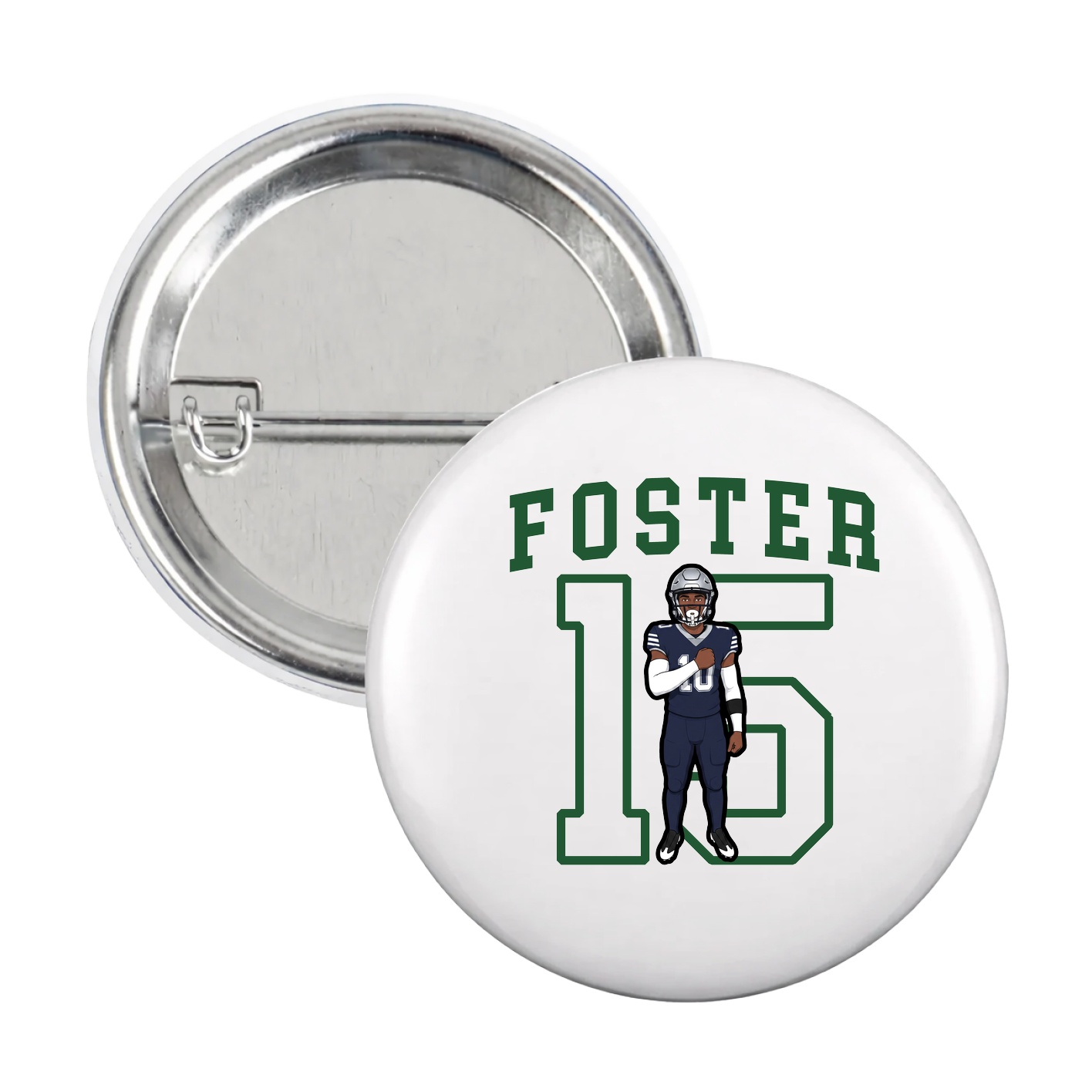 Game Day Button — Shirsey in White