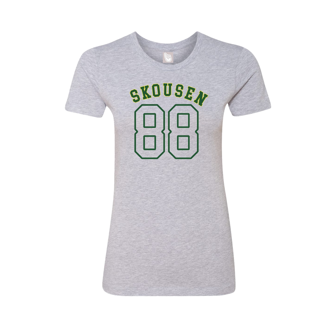 Fitted Women's Tee — Shirsey Arch in Grey