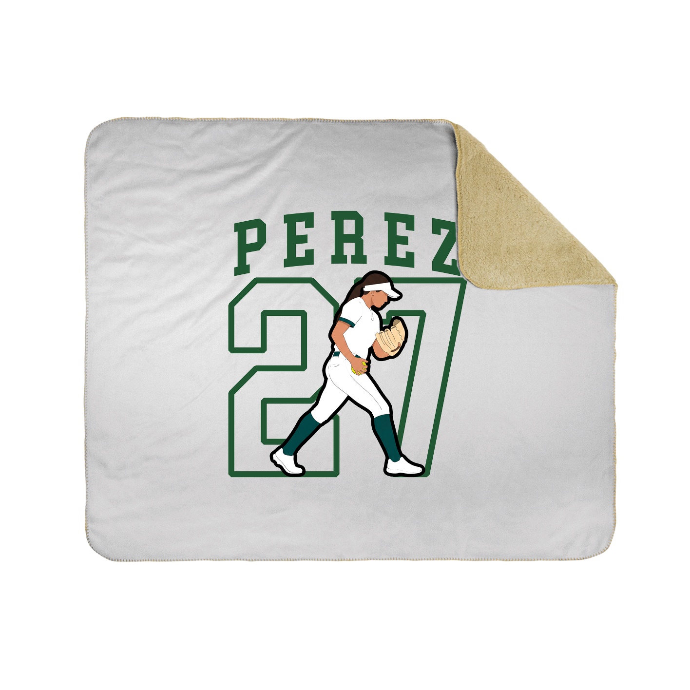 Throw Blanket — Shirsey in White