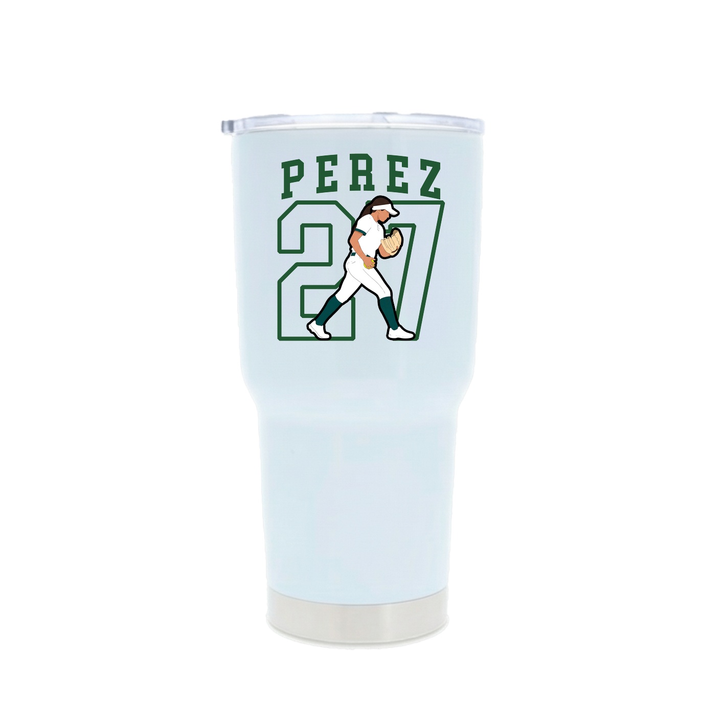30oz Stainless Steel Tumbler — Shirsey in White
