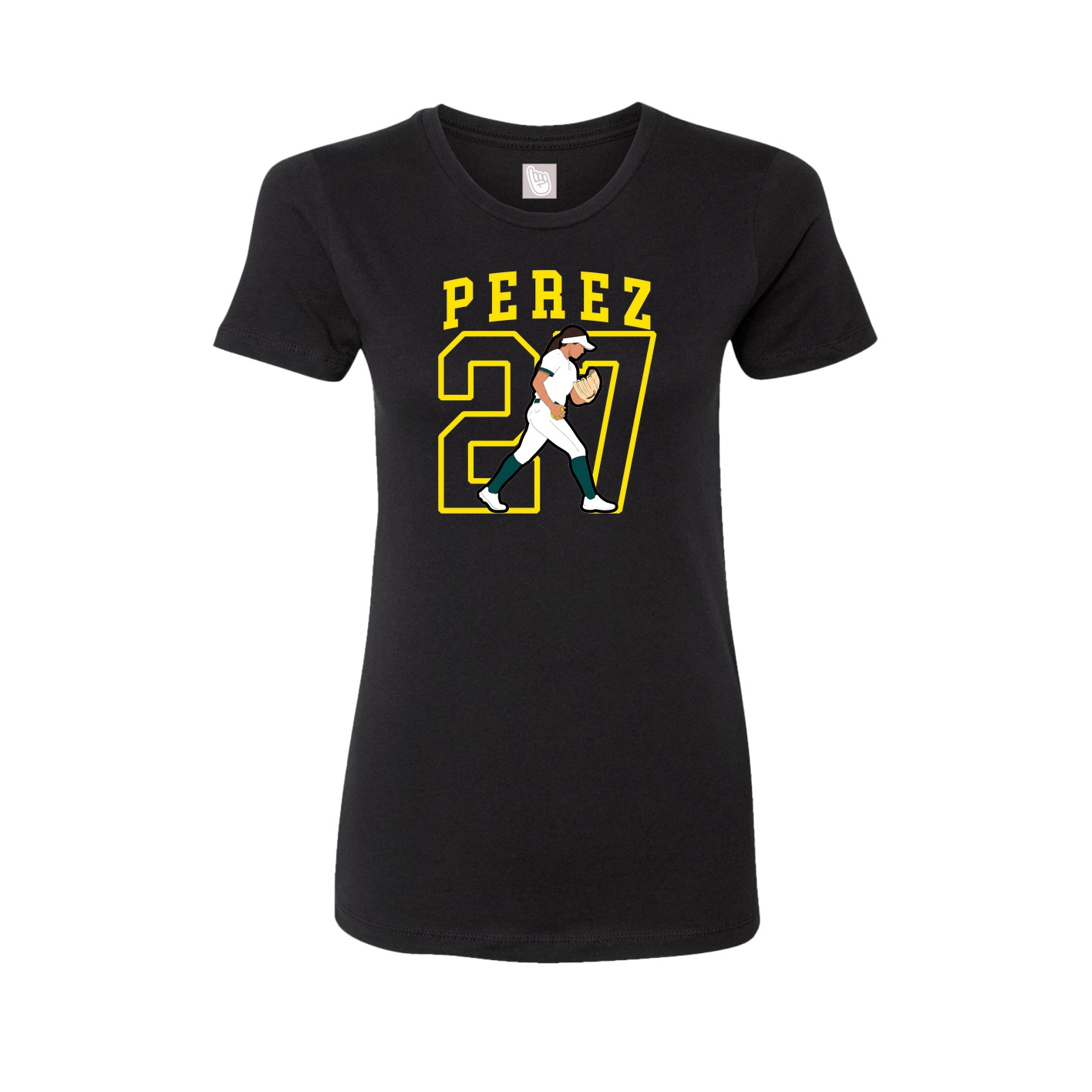 Fitted Women's Tee — Shirsey in Black