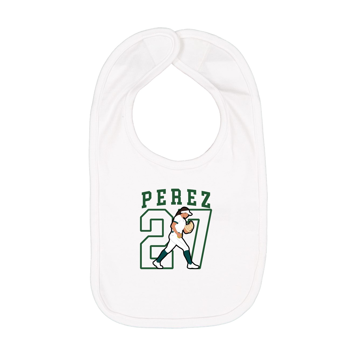 Infant Bib — Shirsey in White