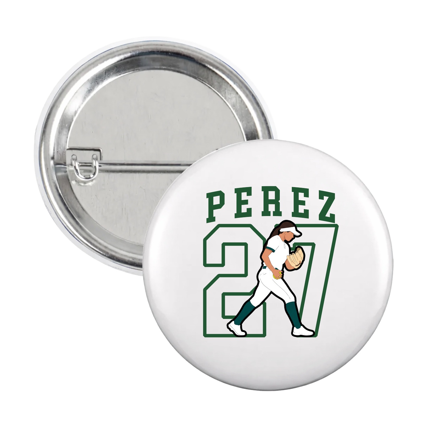 Game Day Button — Shirsey in White