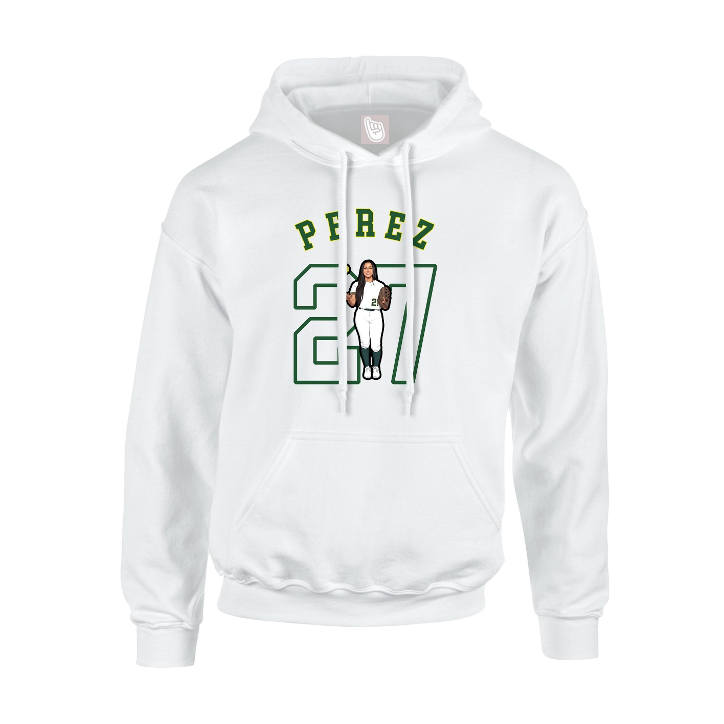 Hoodie — Shirsey Arch in White