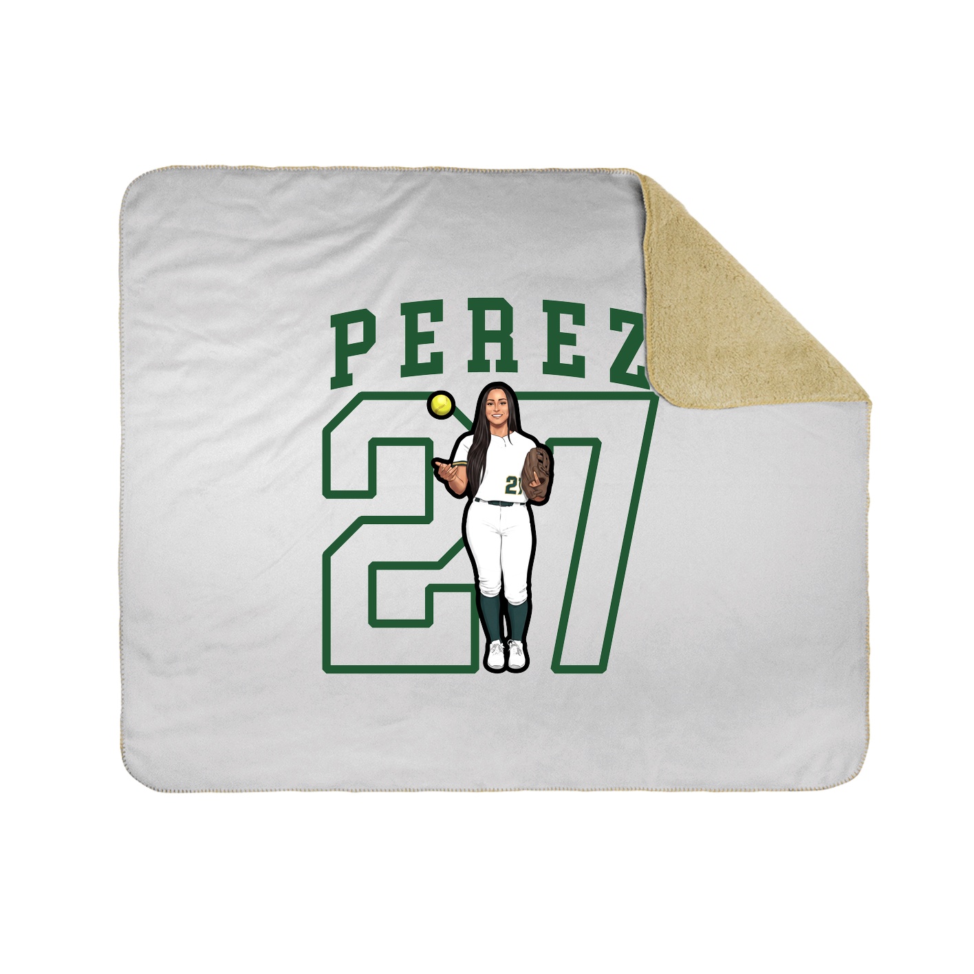 Throw Blanket — Shirsey in White