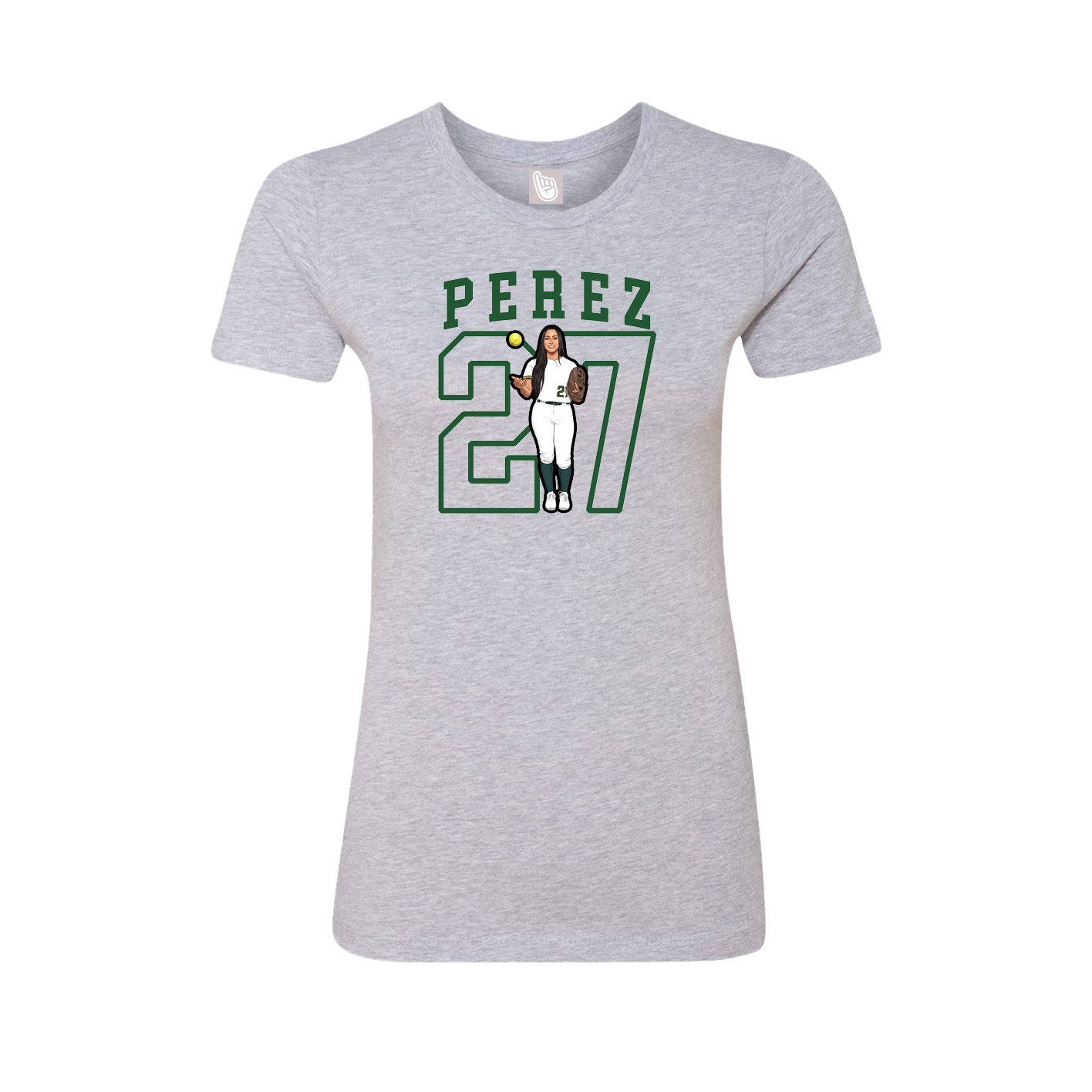 Fitted Women's Tee — Shirsey in Grey