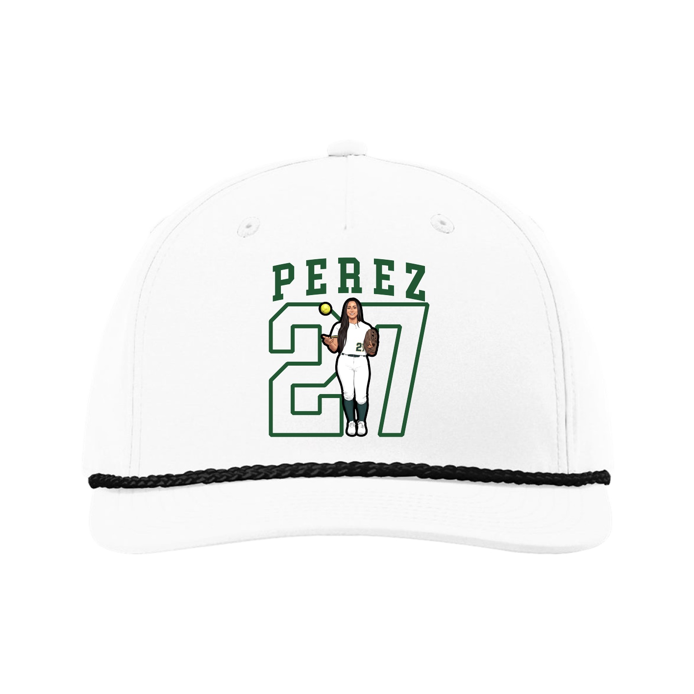 Five-Panel Classic Rope Cap — Shirsey in White