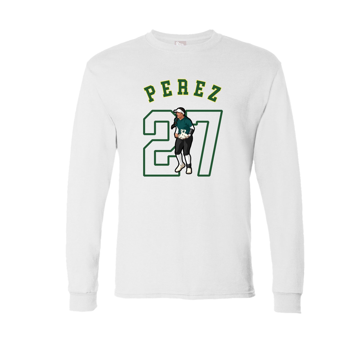 Long Sleeve Tee — Shirsey Arch in White