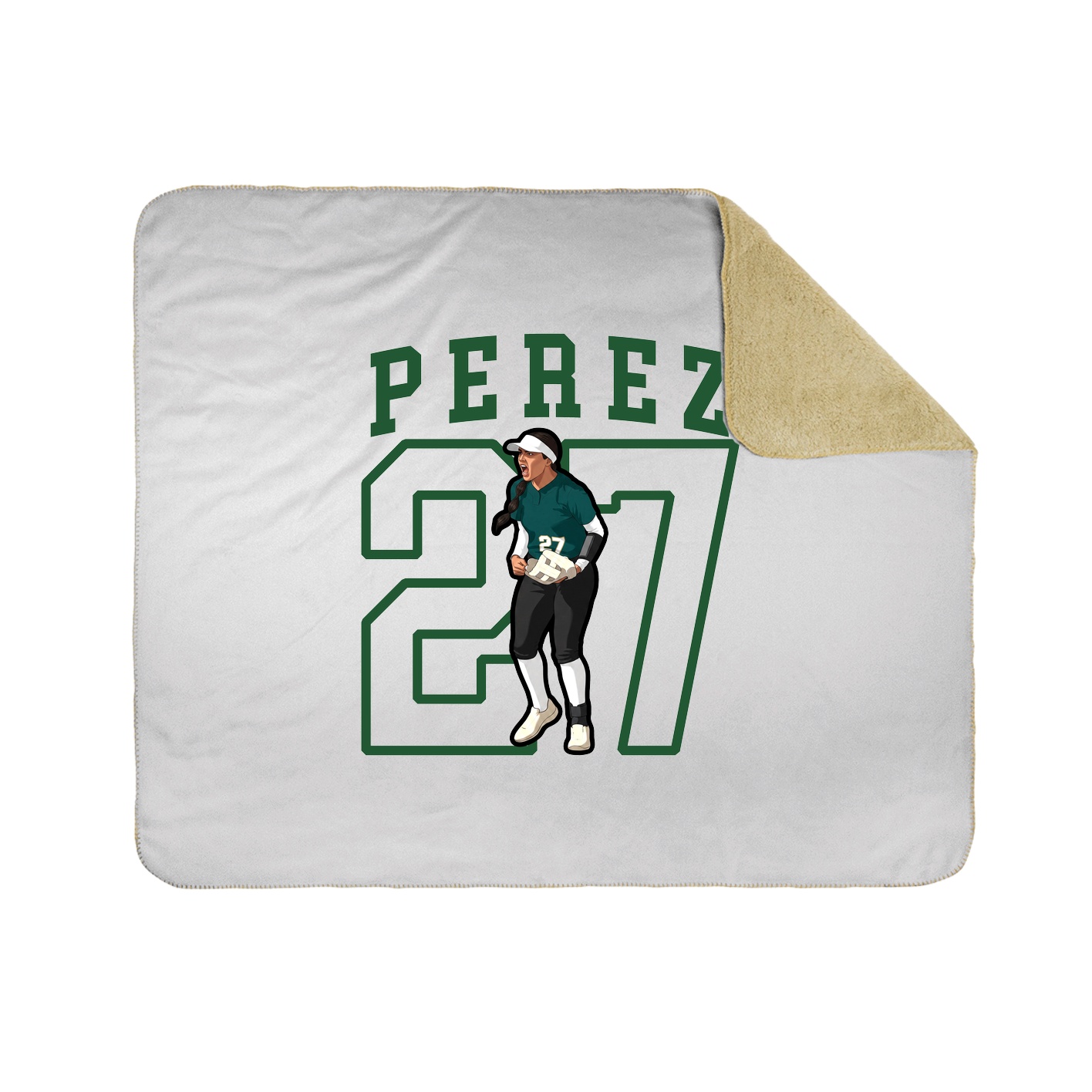 Throw Blanket — Shirsey in White