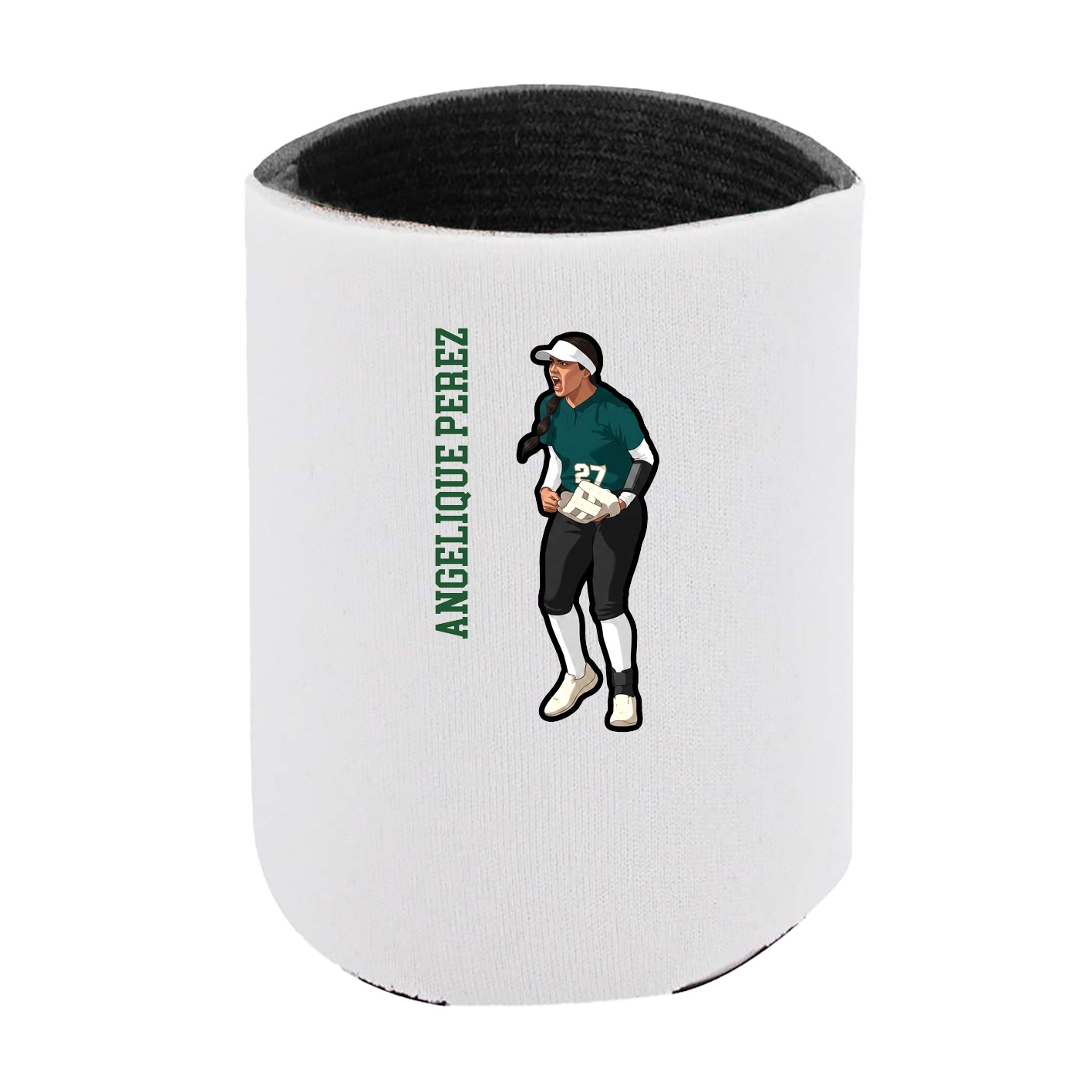 Can Holder — Name Vertical in White