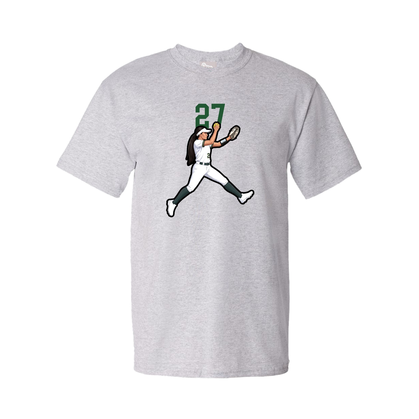 Youth Tee — Number Top in Grey